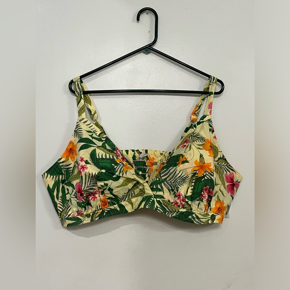 Old Navy Tropical Floral Cropped Tank, size 3X, new